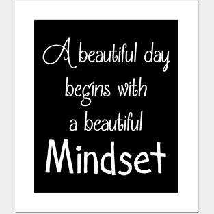 Beautiful mindset positive thinking happiness quote Posters and Art